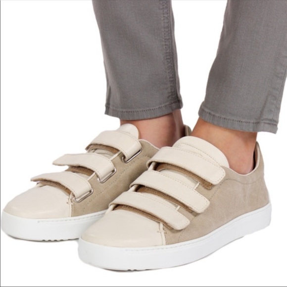rag & bone Shoes - Rag & Bone Kent Tan Velcro Low Leather Canvas 7